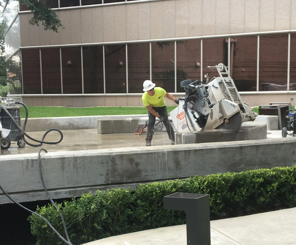 Selective concrete removal — structural modification preparation (2)